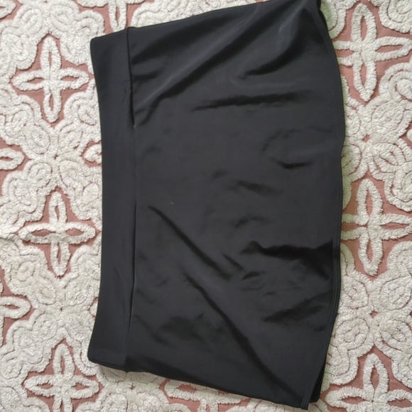 ACX (2X) Swim Skirt Black Separate Sporty Mini Skirt Plus Size (skortini) - Picture 5 of 6